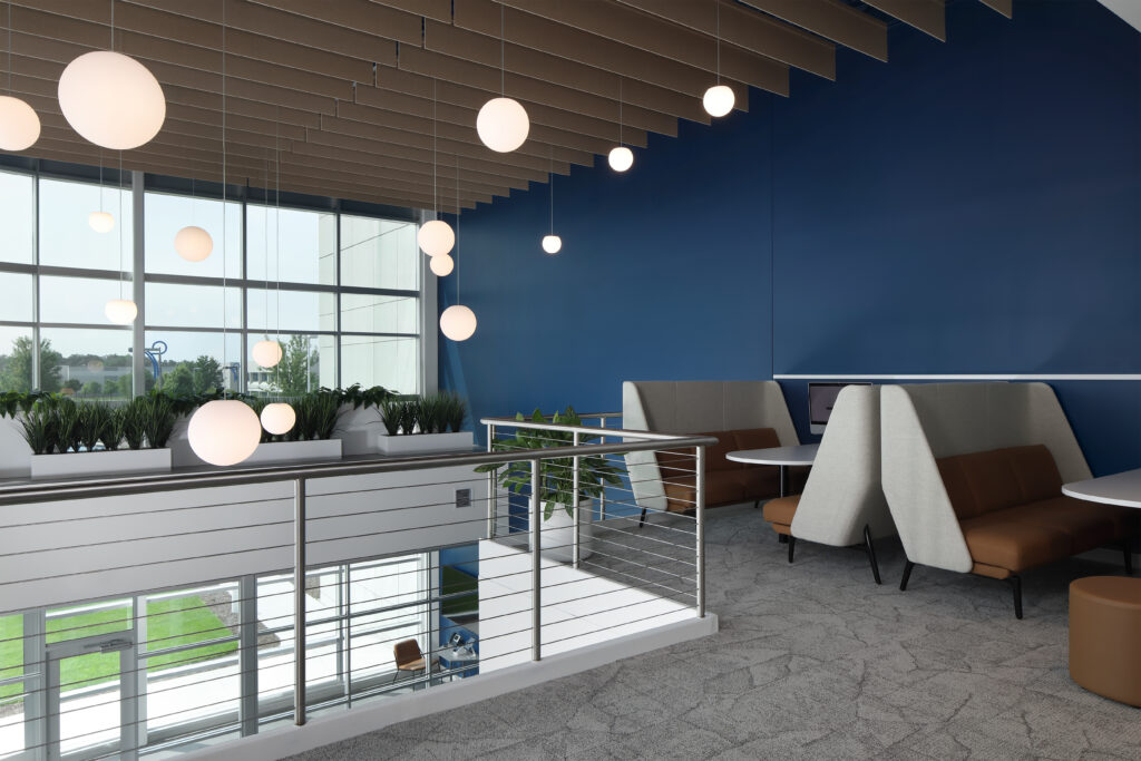 Yaskawa America Lobby upper lounge