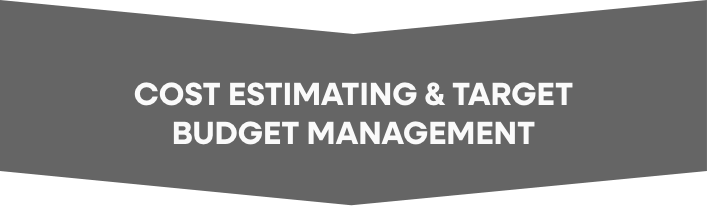 Cost estimating & target budget management